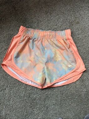 Nike Women’s Coral Pastel Print Athletic Shorts Dri-fit